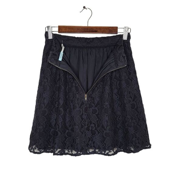 Kimchi Blue | Black Lined Lace Pocket Skirt | 2 - Picture 12 of 14